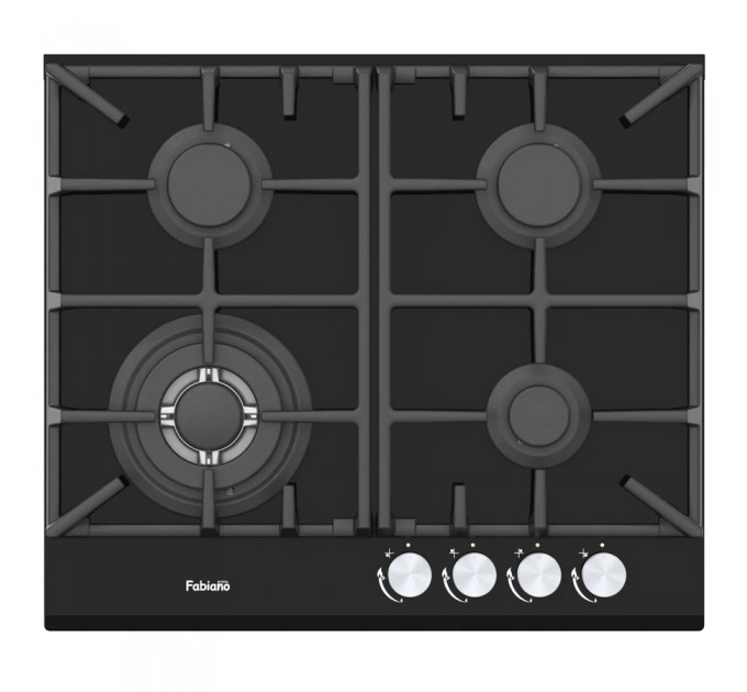 Газова варильна поверхня Fabiano FHG 1044 VGHT2 Black Glass
