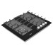 Газова варильна поверхня Fabiano FHG 1444 VGHT2 Black Glass