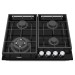 Газова варильна поверхня Fabiano FHG 8244 VGHT Black Glass