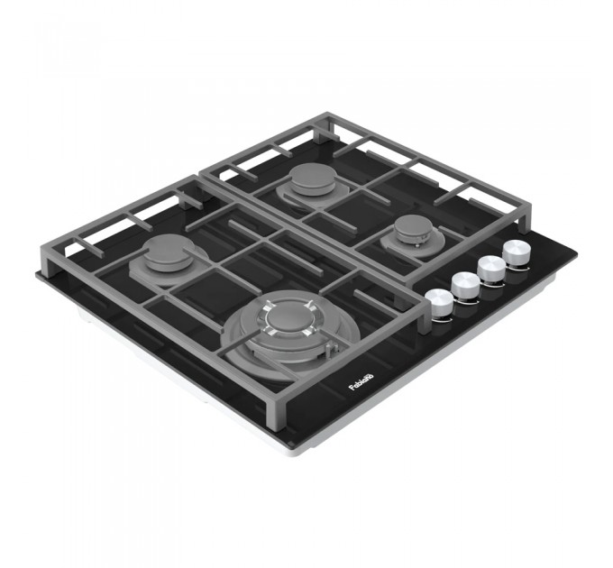 Газова варильна поверхня Fabiano FHG 8244 VGHT Black Glass