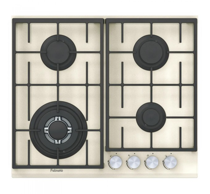 Газова варильна поверхня Fabiano FHG 8244 VGHT Cream Glass