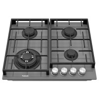 Газова варильна поверхня Fabiano FHG 8244 VGHT Titanium Glass Газова варильна поверхня Fabiano FHG 8244 VGHT Titanium Glass