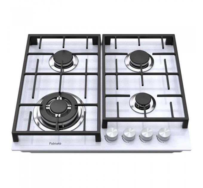 Газова варильна поверхня Fabiano FHG 8244 VGHT White Glass