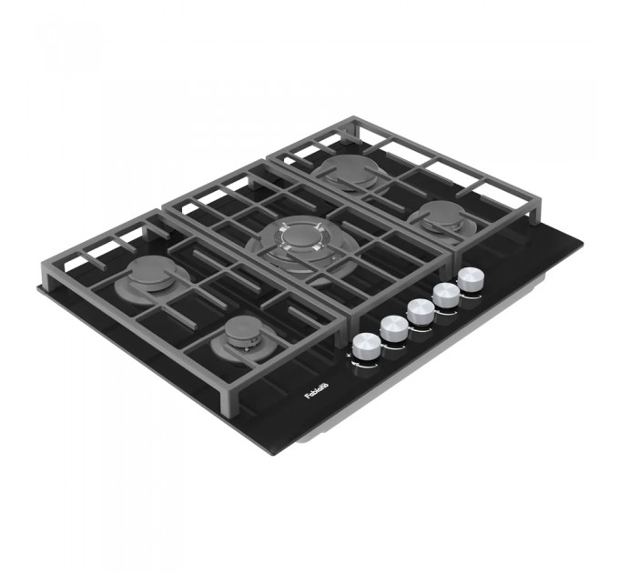 Газова варильна поверхня Fabiano FHG 8255 VGHT Black Glass