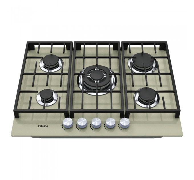 Газова варильна поверхня Fabiano FHG 8255 VGHT Champagne Glass