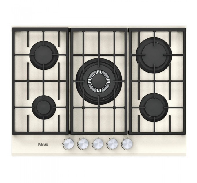 Газова варильна поверхня Fabiano FHG 8255 VGHT Cream Glass
