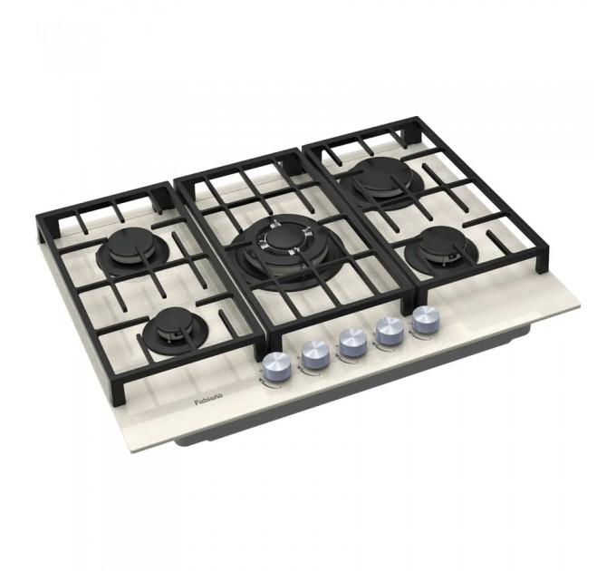 Газова варильна поверхня Fabiano FHG 8255 VGHT Cream Glass