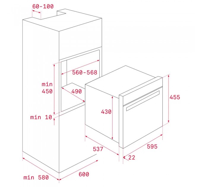 Мікрохвильова піч вбудована Teka MLC 844 (111160023) біле скло