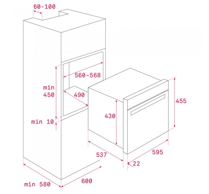 Мікрохвильова піч вбудована Teka MLC 8440 (111160025) сірий камінь