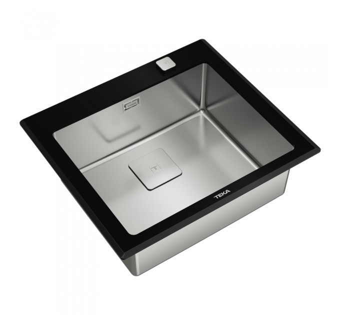 Кухонная мойка Teka DIAMOND 1B BK (115000075) черное стекло