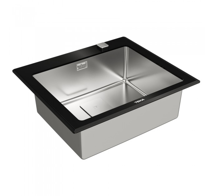 Кухонная мойка Teka DIAMOND 1B BK (115000075) черное стекло
