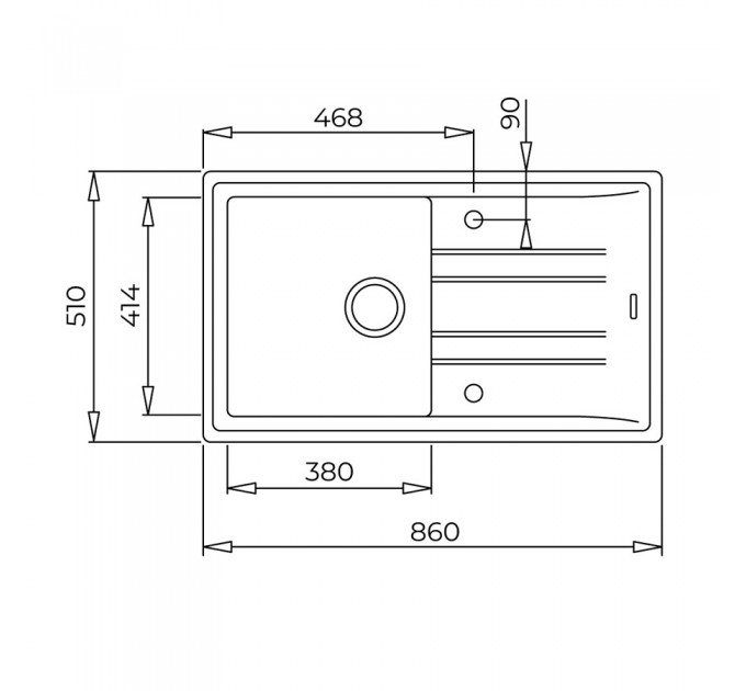 Кухонная мойка Teka STONE 50 B-TG 1B 1D (115330020) графит