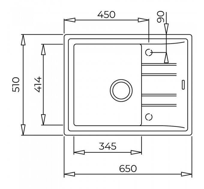 Кухонная мойка Teka STONE 45 S-TG 1B 1D (115330048) графит