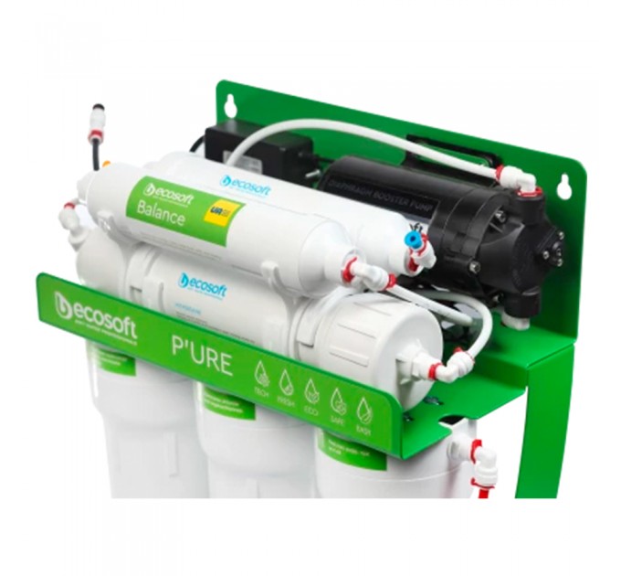 Фільтр зворотного осмосу Ecosoft P’URE BALANCE з помпою на станині