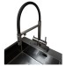 Смеситель кухонный Fabiano FKMC 3124 Black Steel (Cascad)