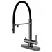 Смеситель кухонный Fabiano FKMC 3124 Black Steel (Cascad)