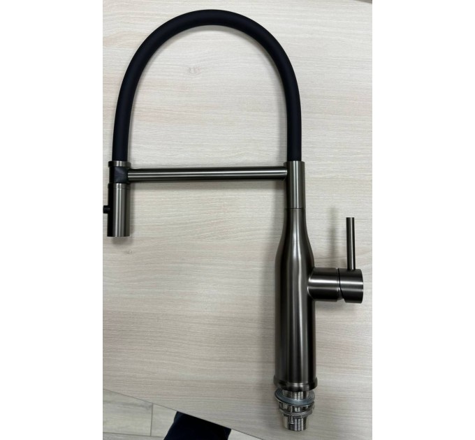 Смеситель кухонный Fabiano FKM 70 Black Steel