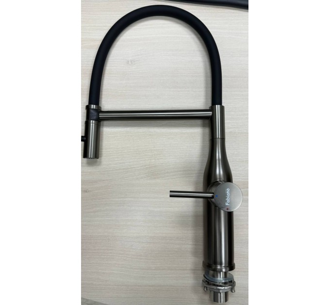 Смеситель кухонный Fabiano FKM 70 Black Steel