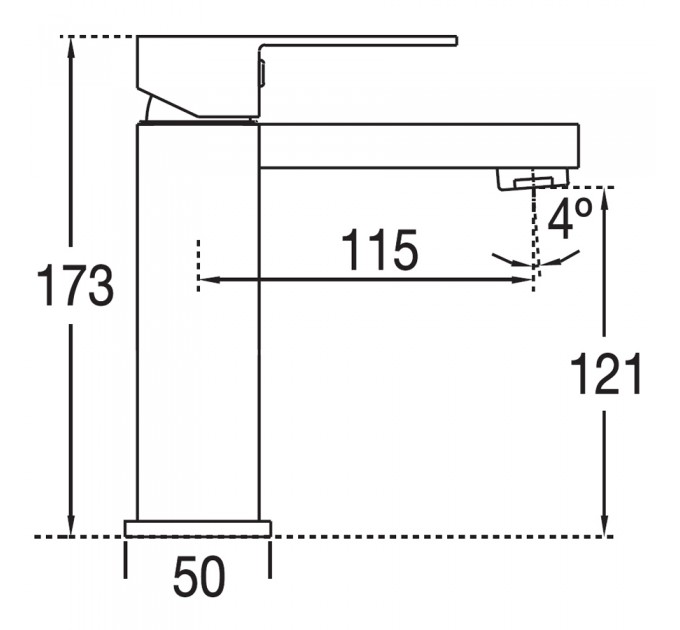 Змішувач для раковини Blue Water TORONTO TOR-BUN.010C ХРОМ