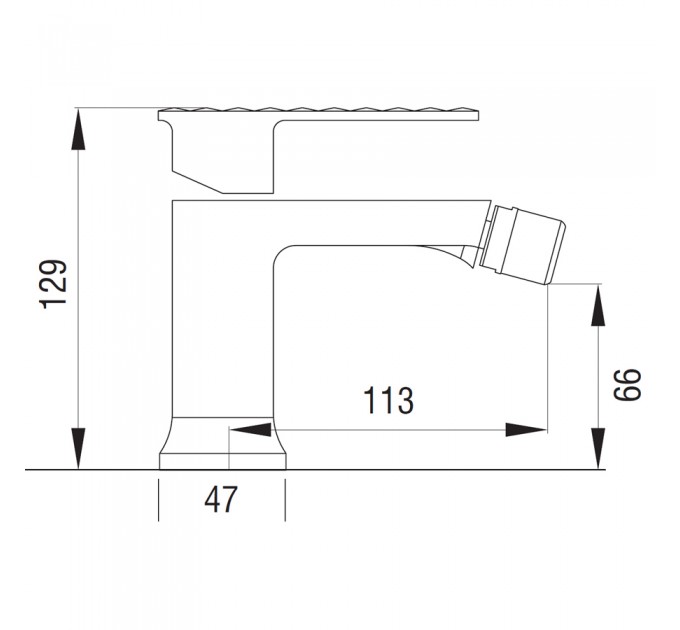 Змішувач для біде Blue Water PANAMA PAN-BB.040C ХРОМ