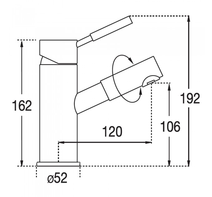 Змішувач для умивальника Blue Water DENVER DEN-BUN.010C ХРОМ