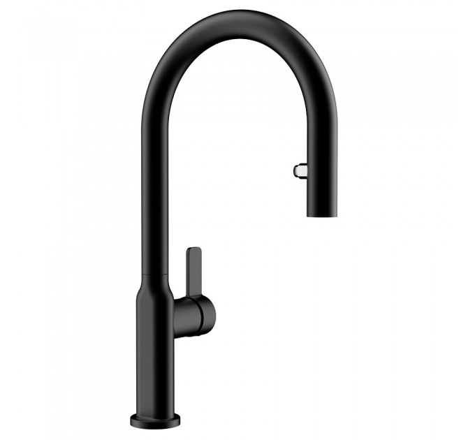 Змішувач кухонний Teka OVAL 9382 Black (116020016) чорний