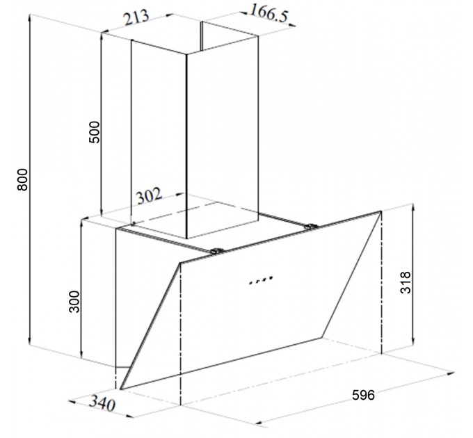 Витяжка кухонна Fabiano Bona 60 White