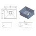 Кухонна мийка Fabiano Quadro 53 Celldecor Nano Graphite