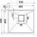 Кухонная мойка Fabiano Quadro 53 Nano Graphite