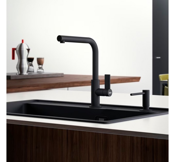 Змішувач кухонний Franke Neptune Evo (115.0711.724) чорний матовий