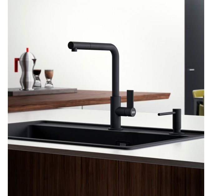 Смеситель кухонный Franke Neptune Evo (115.0711.725) черный матовый