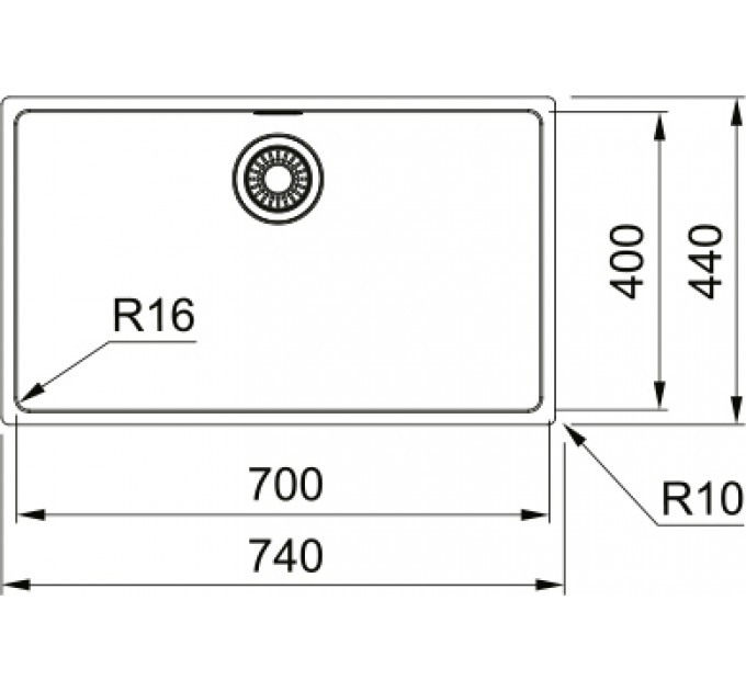 Кухонная мойка Franke Maris MRX 210-70 (127.0719.938) матовая