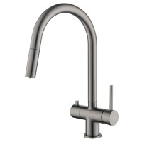 Смеситель кухонный Blue Water CYRUS Графит (Gun metal)