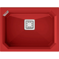 Кухонная мойка Fabiano Crystal 61x46 Rouge