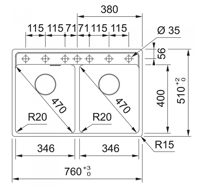 Кухонная мойка Franke Maris MRG 620 TL (114.0720.011) серый камень