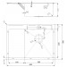 Кухонна мийка Fabiano BR 62x50 Right матове полірування