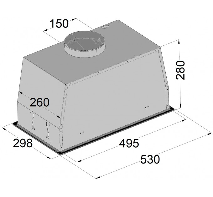 Витяжка кухонна Fabiano Luna 530 White