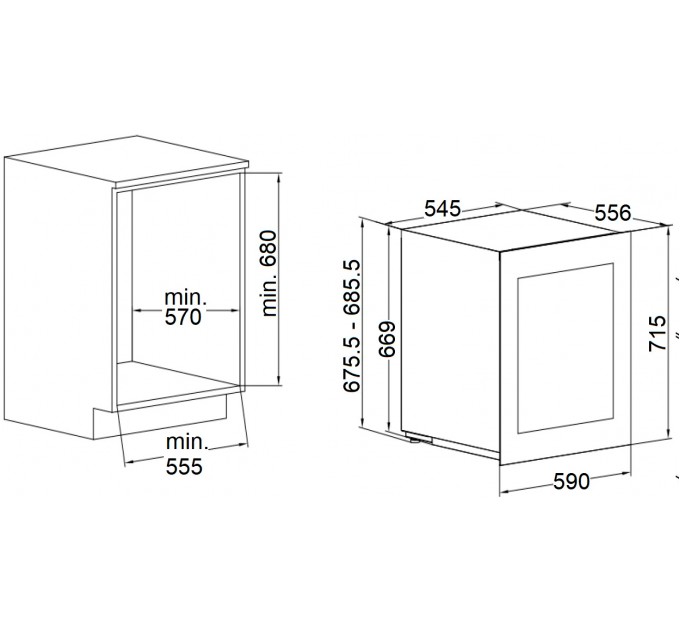 Вбудована винна шафа Fabiano FWC 760 BI