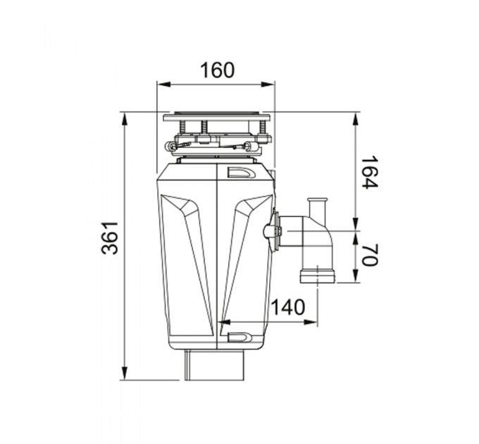 Подрібнювач харчових відходів Franke Slim 50 (134.0715.098)