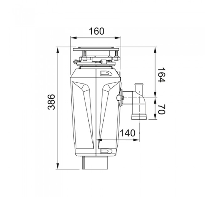Подрібнювач харчових відходів Franke Slim 125 (134.0715.094)