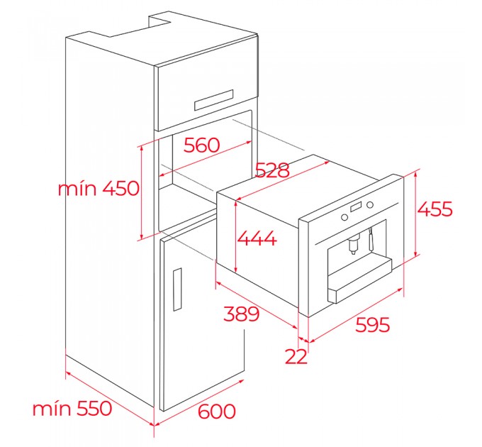 Вбудована кавоварка Teka CLC 85-G1 GM (111630007) чорний матовий