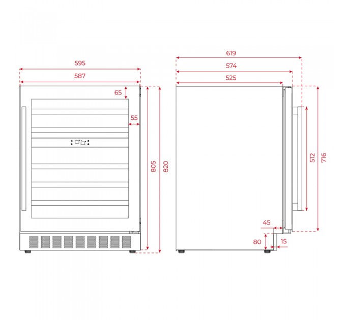 Вбудована винна шафа Teka RVU 20046 (113600008) чорний