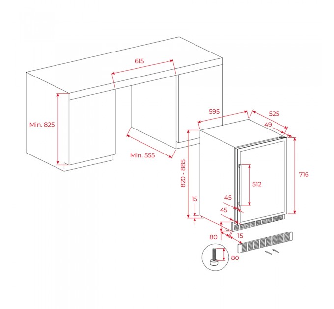 Вбудована винна шафа Teka RVU 20046 (113600008) чорний