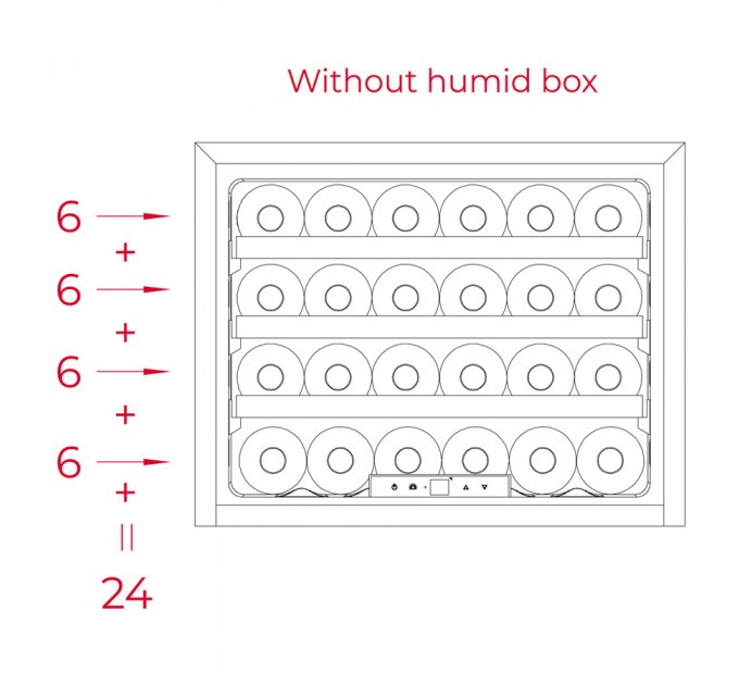 Вбудована винна шафа Teka RVI 10024 (113600009) чорний