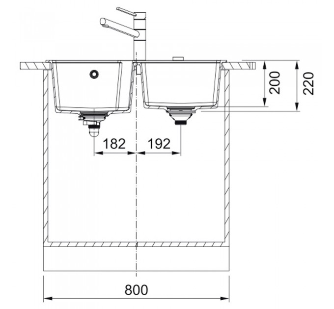 Кухонная мойка Franke Urban UBG 620-78 (114.0701.791) черный матовый