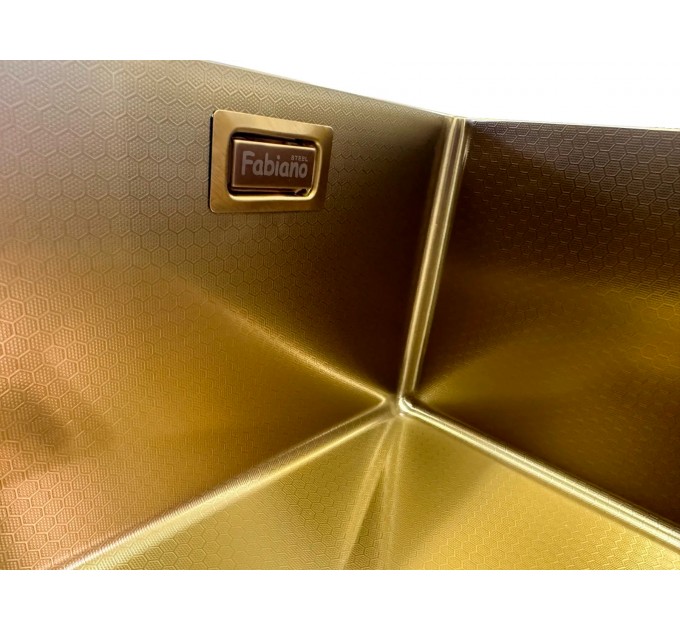 Кухонна мийка Fabiano Quadro 53 Celldecor Nano Gold