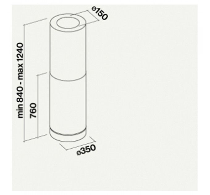Витяжка кухонна Falmec POLAR Isola 35 Stainless steel (800) CPOI90.E0P1#ZZZI491F