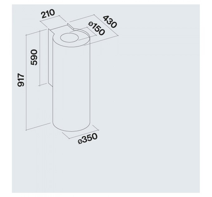 Витяжка кухонна Falmec POLAR White 35 (800) CPWN90.E0P2#ZZZB491F