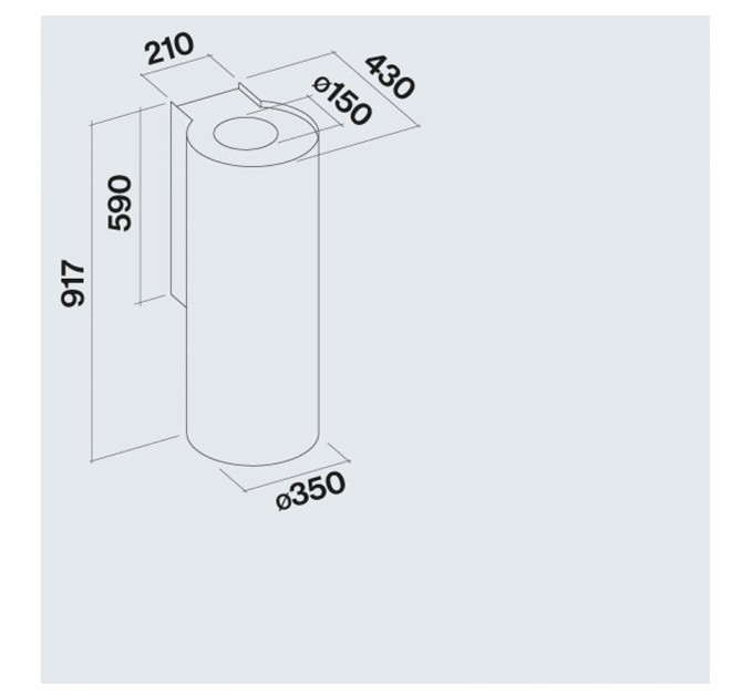 Витяжка кухонна Falmec POLAR COPPER 35 (800) CPWN90.E4P2#ZZZA491F