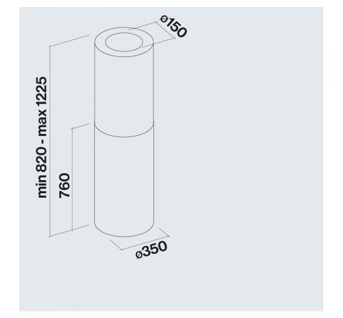 Витяжка кухонна Falmec POLAR GOLD Isola 35 (800) CPWI90.E4P2#ZZZC491F